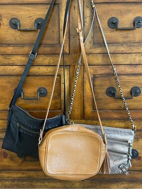 Summer Festival Bag BUNDLE 3 Leather Crossbody Bags